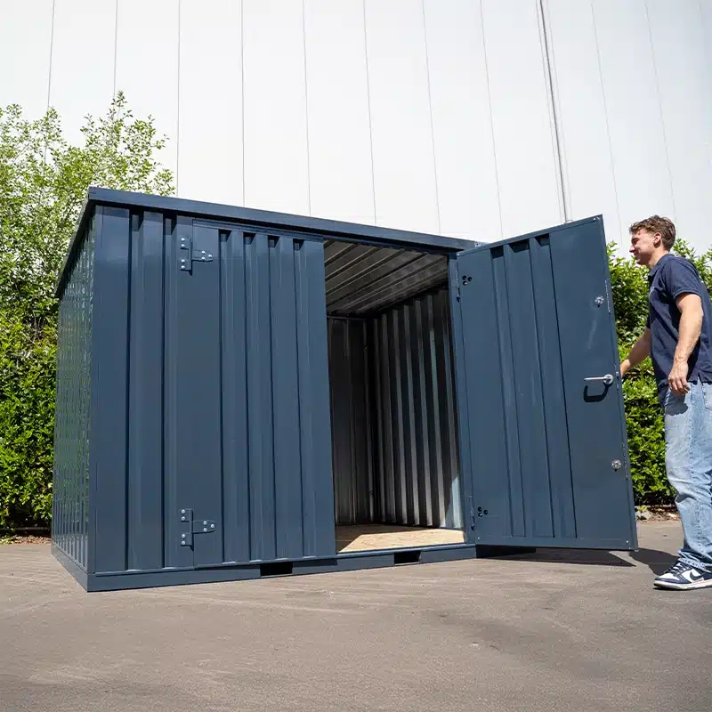 Contenedor desmontable antracita 3x2m RAL 7016 LL - Imagen 3