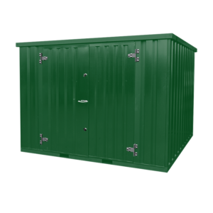 Contenedor desmontable verde oscuro 4x2m RAL 6005 LL