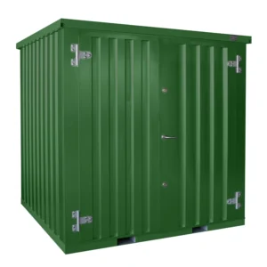 Contenedor desmontable verde oscuro 2x2m RAL 6005