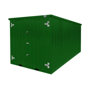 Contenedor desmontable verde oscuro 4x2m RAL 6005 LC