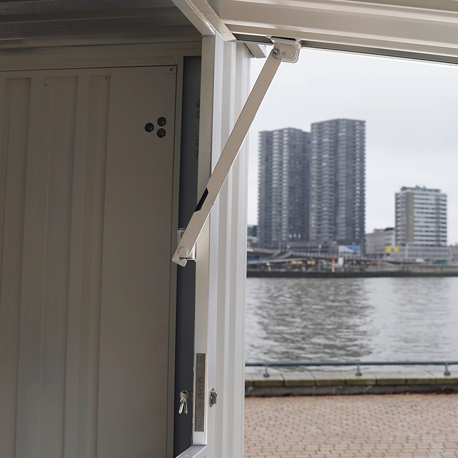 Bar Contenedor plegable 3×2 metros Blanco RAL 9016 - Imagen 6