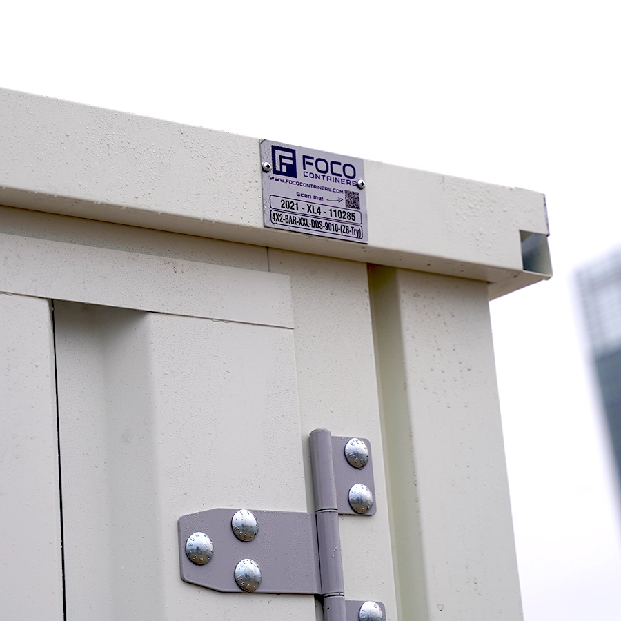 Bar Contenedor plegable 3×2 metros Blanco RAL 9016 - Imagen 4