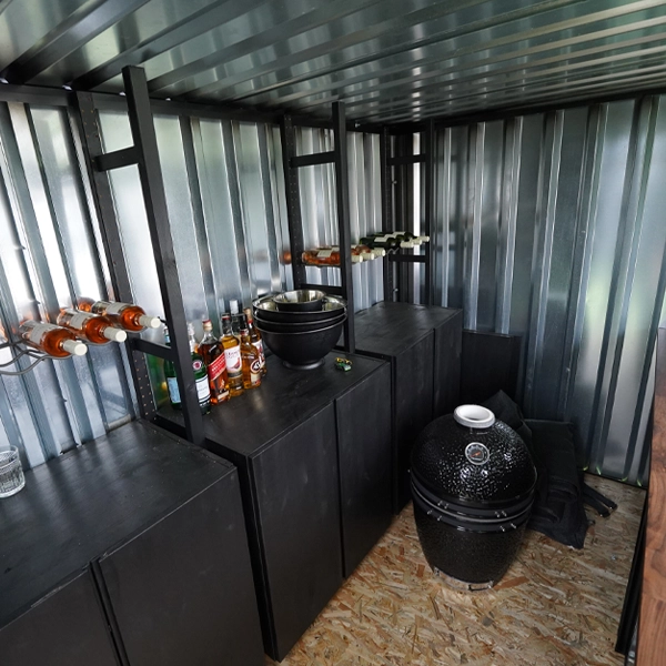 Contenedor Cafetería 3×2 metros Antracita - Imagen 3