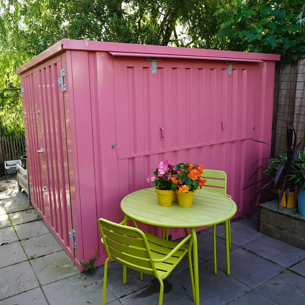 Bar Contenedor plegable XL 3×2 metros Rosado RAL 3015 - Imagen 3