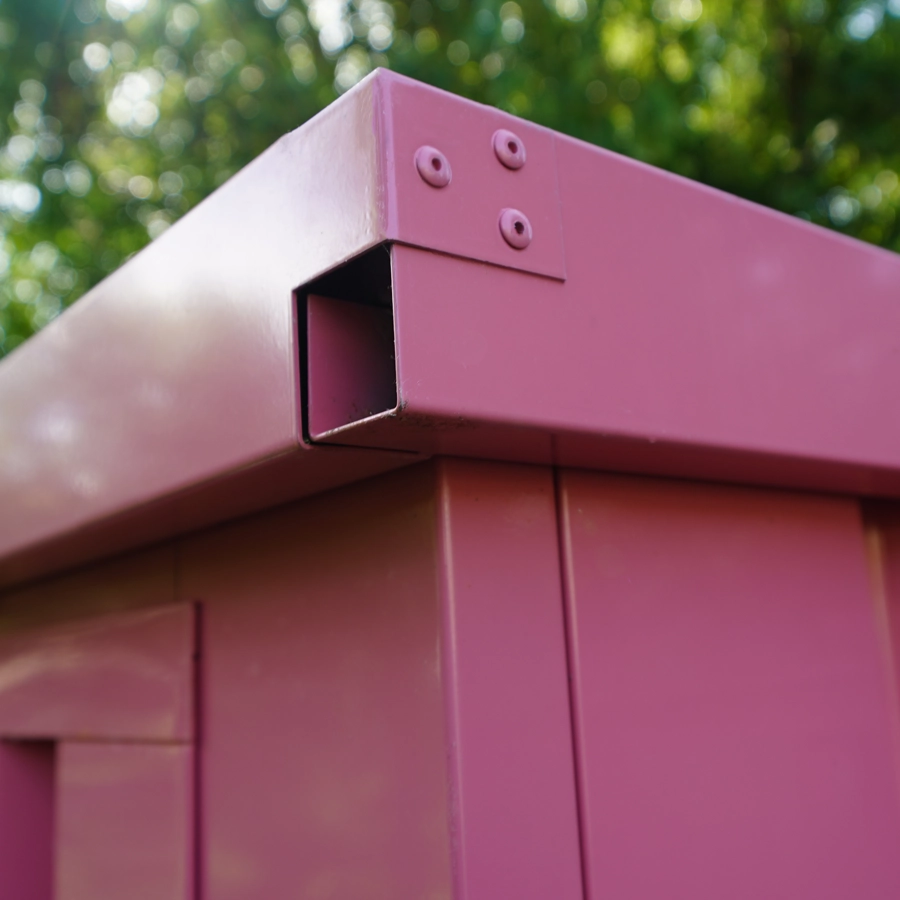 Bar Contenedor plegable XL 3×2 metros Rosado RAL 3015 - Imagen 5