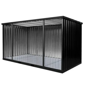 4 x 2 XL FOCO Contenedor Open Side RAL 9005